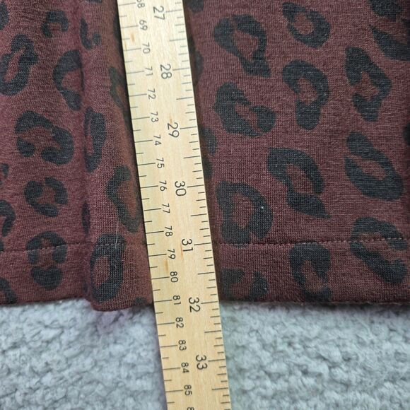 Ann Taylor Open Front Leopard Cardigan Large Brown Black Trendy Fall Workwear - Picture 8 of 14